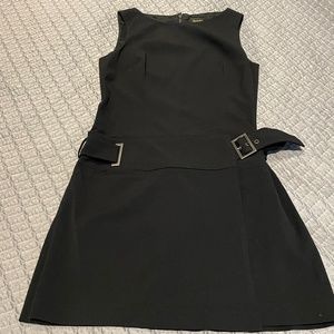 Laundry by Shelli Segal Mini Belted Black Tank Dress